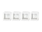 Balloon boxes LOVE, 30x30 cm, white (1 pkt / 4 pc.)