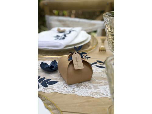 Dobozok címkékkel, 6x6x5,5cm (1 db / 10 db)