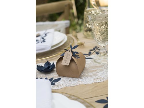 Dobozok címkékkel, 6x6x5,5cm (1 db / 10 db)