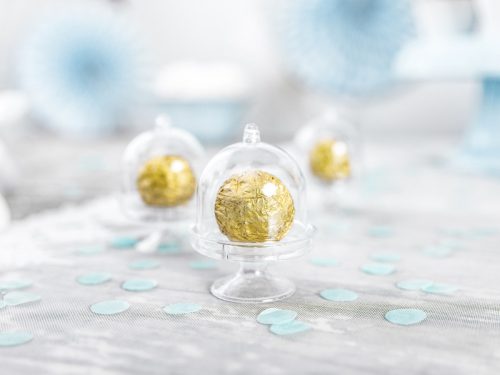 Dobozok Tortatartó, színtelen, 5,5x7,5 cm (1 db / 3 db)