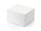Dobozok Szívek, fehér, 6x3,5x5,5cm (1 db / 10 db.)