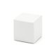 Négyzet alakú dobozok, fehér (1 db / 10 db)