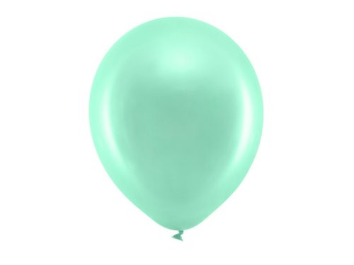 Rainbow Balloons 30cm metál, menta (1 db / 10 db)