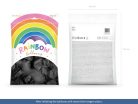 Rainbow Balloons 30cm pasztell, fekete (1 db / 100 db.)