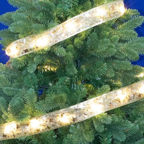 LED szalag,5 m/ 50 db micro LED, kül- és beléri, 8 funkció, elemes