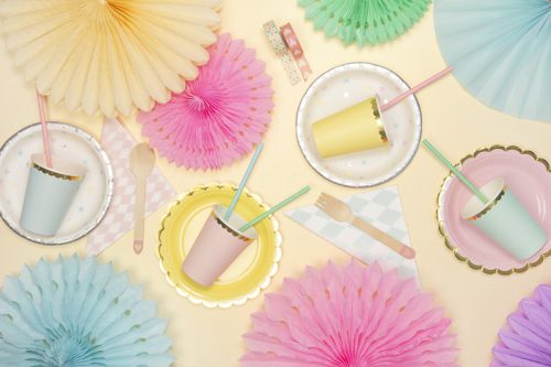 Decorative Rosettes, Apple Green, 20-30cm (1 pkt / 3 pc.)