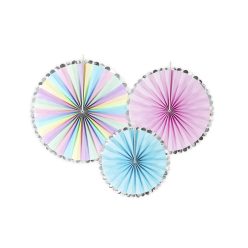 Decorative Rosettes Unicorn, mix (1 pkt / 3 pc.)
