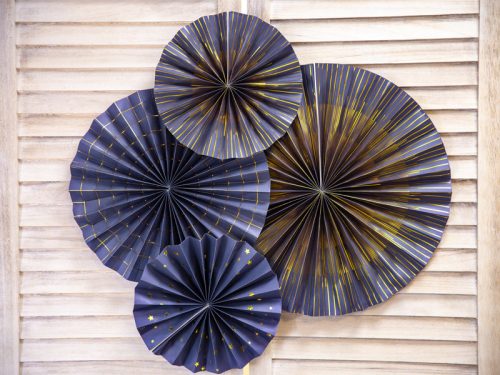 Dekoratív rozetták, sötétkék (1 db / 4 db)