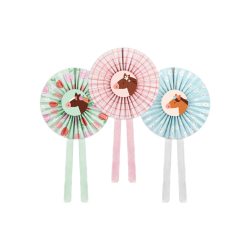 Dekoratív rozetták Lovak, keverék, 35 cm (1 db / 3 db)