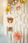 Decorative Rosettes Bear, set, 30-35 cm (1 pkt / 2 pc.)