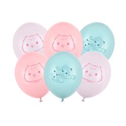   Gabby’s Dollhouse erős lufi készlet, 27 cm, 6 db vegyes szín