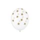 Léggömbök 30 cm, csillagok, kristálytiszta (1 db / 6 db)
