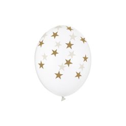 Balloons 30cm, Stars, Crystal Clear (1 pkt / 50 pc.)