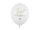 Balloons 30cm, Just Married, Pastel Pure White (1 pkt / 6 pc.)