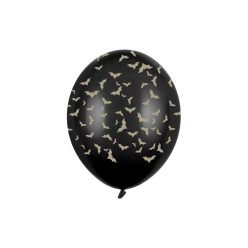   Léggömbök 30 cm, denevérek, pasztell fekete (1 db / 6 db)