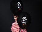Léggömbök 30 cm, Pirates Party, pasztell fekete (1 db / 6 db)