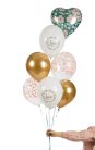 Lufi 30 cm, Love, mix (1 pkt / 6 db.)
