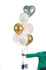 Lufi 30 cm, Love, mix (1 pkt / 6 db.)