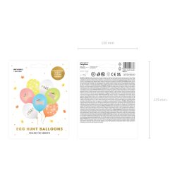 Lufi 30 cm, Egg Hunt, mix (1 pkt / 7 db.)