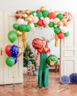 Balloons 30 cm Merry Christmas, mix (1 pkt / 6 pc.)