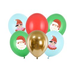 Balloons 30 cm, Candy land, mix (1 pkt / 6 pc.)