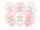 Balloons 30 cm, Welcome Baby, pink mix (1 pkt / 6 pc.)