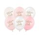 Balloons 30 cm, Welcome Baby, pink mix (1 pkt / 6 pc.)