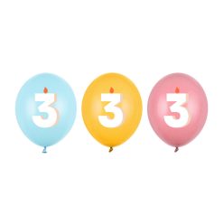 Lufi 30 cm, 3, mix (1 pkt / 50 db.)