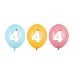 Lufi 30 cm, 4, mix (1 pkt / 50 db.)