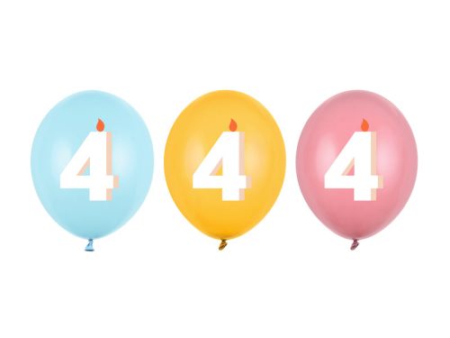 Lufi 30 cm, 4, mix (1 pkt / 50 db.)