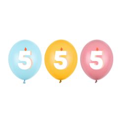 Lufi 30 cm, 5, mix (1 pkt / 50 db.)