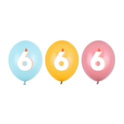 Lufi 30 cm, 6, mix (1 pkt / 50 db.)