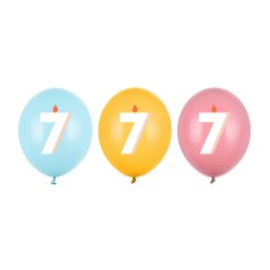 Lufi 30 cm, 7, mix (1 pkt / 50 db.)