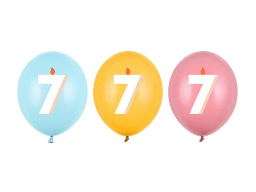 Lufi 30 cm, 7, mix (1 pkt / 50 db.)