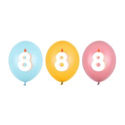 Lufi 30 cm, 8, mix (1 pkt / 50 db.)