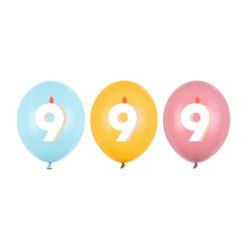 Lufi 30 cm, 9, mix (1 pkt / 50 db.)