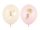Egér mintás pastel pink léggömb, 30 cm, 50 db-os szett