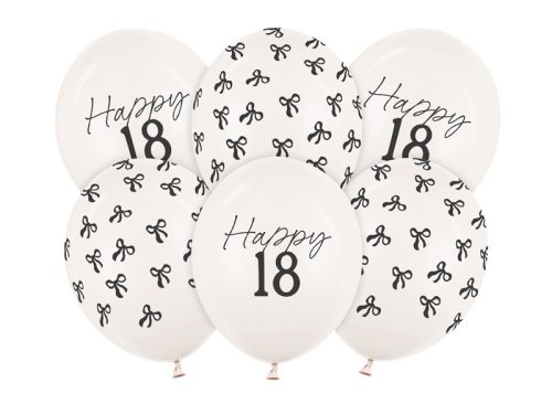 Lufi 30 cm, 18, pasztell törtfehér (1 pkt / 6 db.)