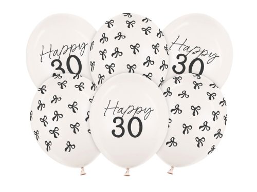 Lufi 30 cm, 30, pasztell törtfehér (1 pkt / 6 db.)