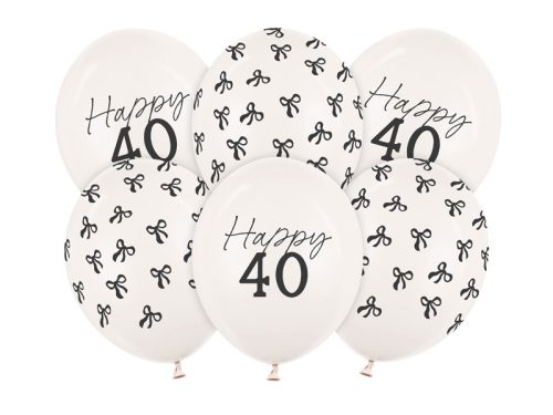 Lufi 30 cm, 40, pasztell törtfehér (1 pkt / 6 db.)