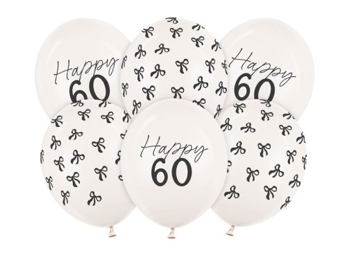 Léggömbök 30 cm, 60, pasztell törtfehér (1 pkt / 6 db.)