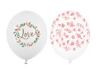 Lufi 30 cm, Love, mix (1 pkt / 50 db.)