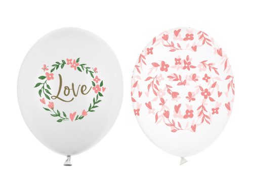 Lufi 30 cm, Love, mix (1 pkt / 50 db.)