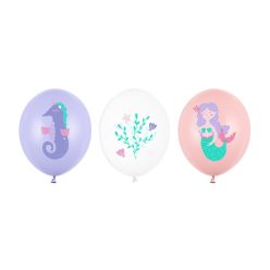 Léggömbök 30 cm, Sea World, mix (1 pkt / 50 db.)