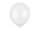 Erős léggömbök 43 cm, metál tiszta fehér (1 db / 25 db)