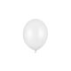 Erős léggömbök 12 cm, metál tiszta fehér (1 db / 100 db)