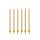 Birthday candles, plain, gold, 12.5cm (1 pkt / 12 pc.)