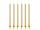 Birthday candles, plain, gold, 12.5cm (1 pkt / 12 pc.)