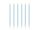 Plain birthday candles, light blue, 14cm (1 pkt / 12 pc.)