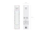 Plain birthday candles, white, 14cm (1 pkt / 12 pc.)